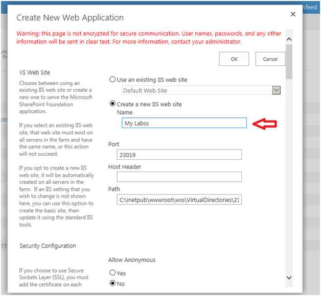 Change the name of your web application